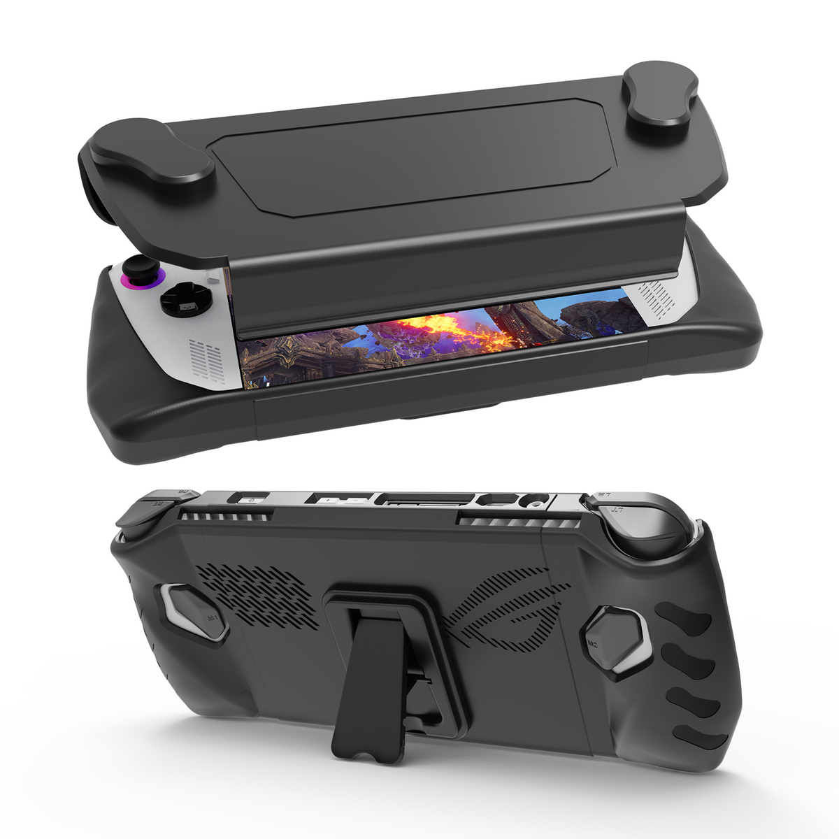 Senza Fretta Compatible for ROG Ally Case, Shock-Absorption Anti-Slip 